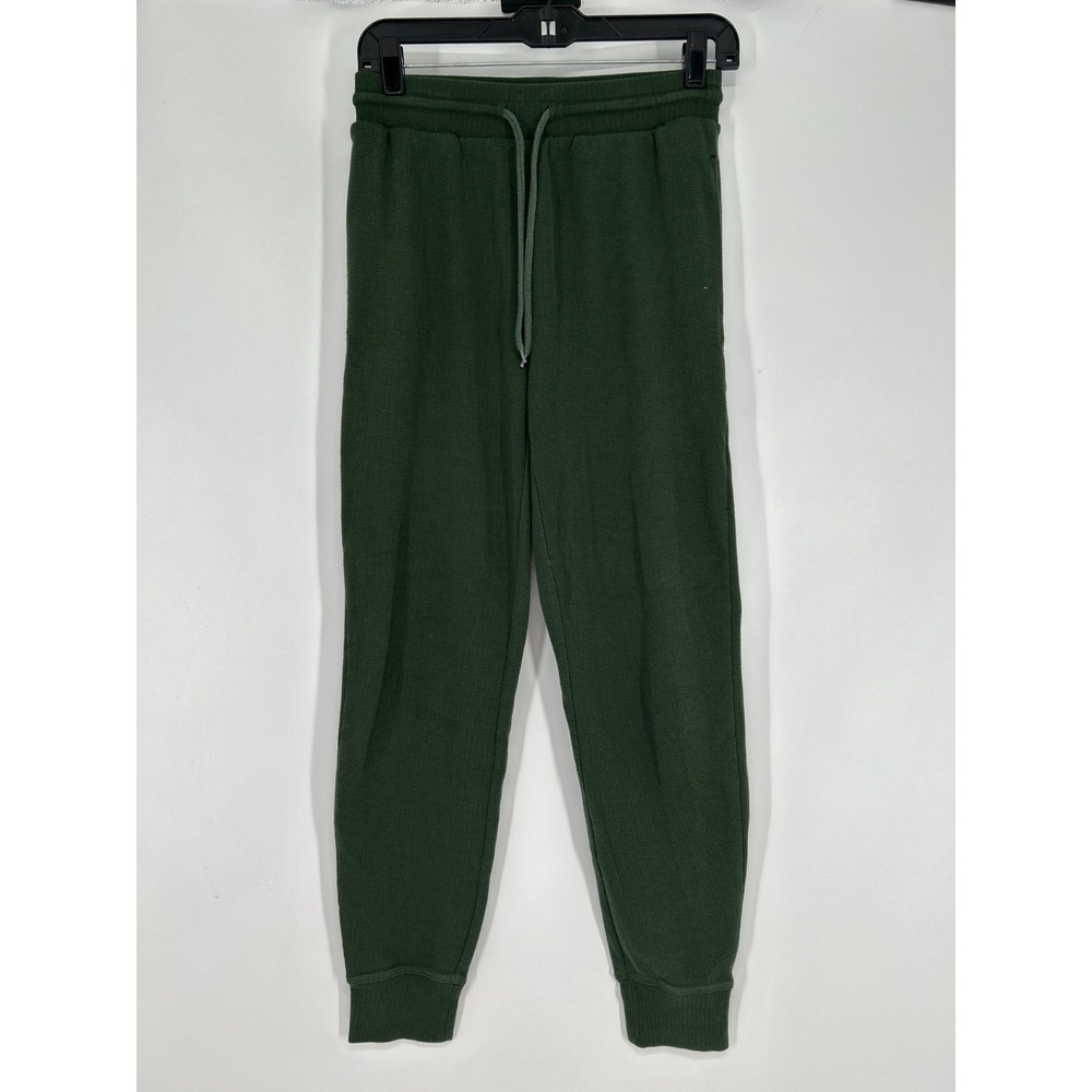 Aritzia Sunday‎ Best Joggers Sweatpants Pants Small Thermal Waffle Knit Tapered
